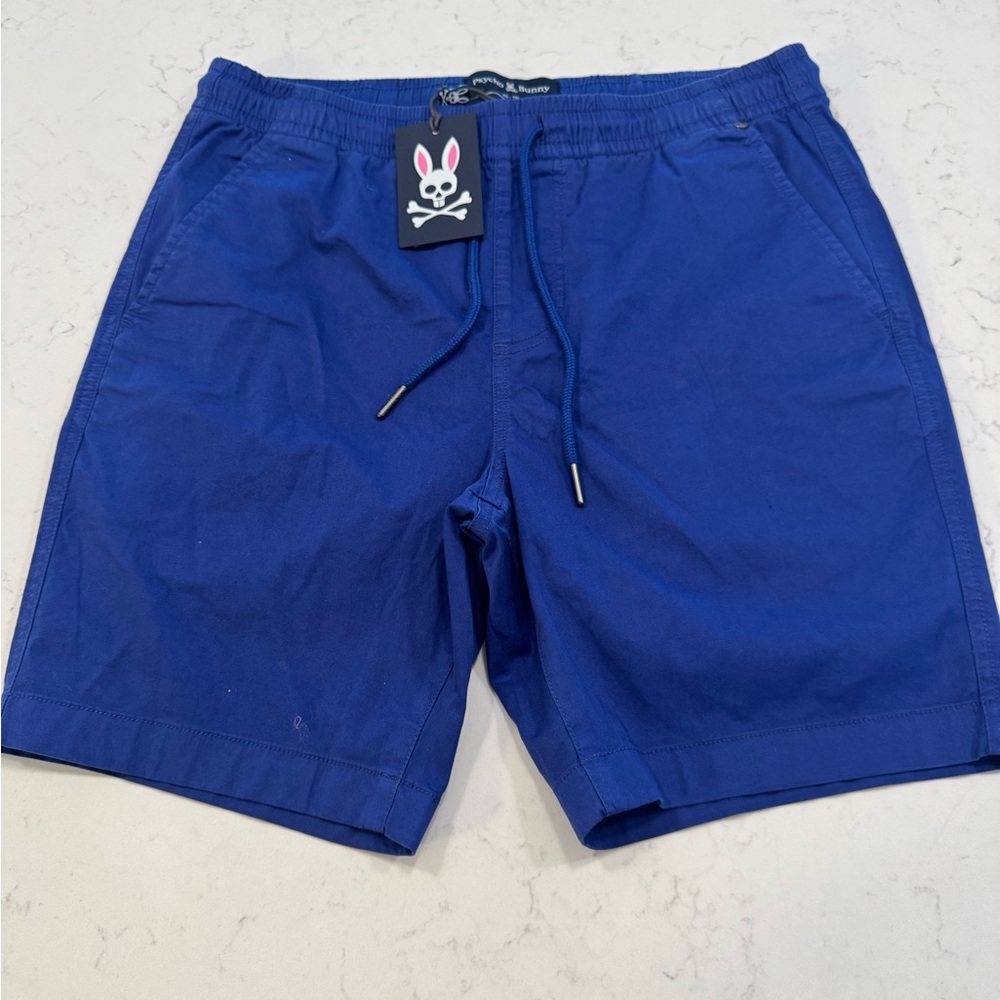 NWT Psycho Bunny Men's Size XS Riviera Elastic Waist Short Space Blue $95 Tag